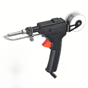 Soldering Iron Kit 180-520 ℃           Adjustable Temperature Corded Solder Iron Internal Heat Electric Welding Tool with Welding Wire for Circuit Board Computer Electronic Repair