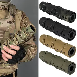 1 tactical muffler protective cover, nylon muffler protective cover, very suitable for wild hunting