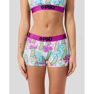 PSD Women's Rick and Morty - Pickle Drip Boy Short Underwear - Comfortable, Breathable, Ultra-light Fabric