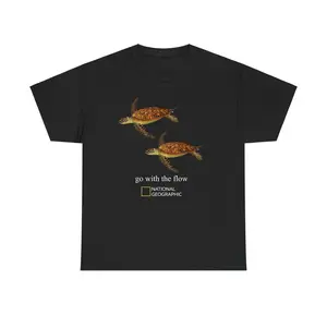 National Geographic Sea Go with the Flow T-SHirt, 100% Cotton, Holiday Gift