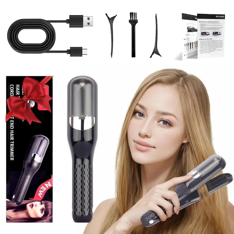 Summervibes Split End Trimmer  Portable Hair Care Tool for Home Travel Efficient Trimming User Friendly Operation Safe Hair Care Gift