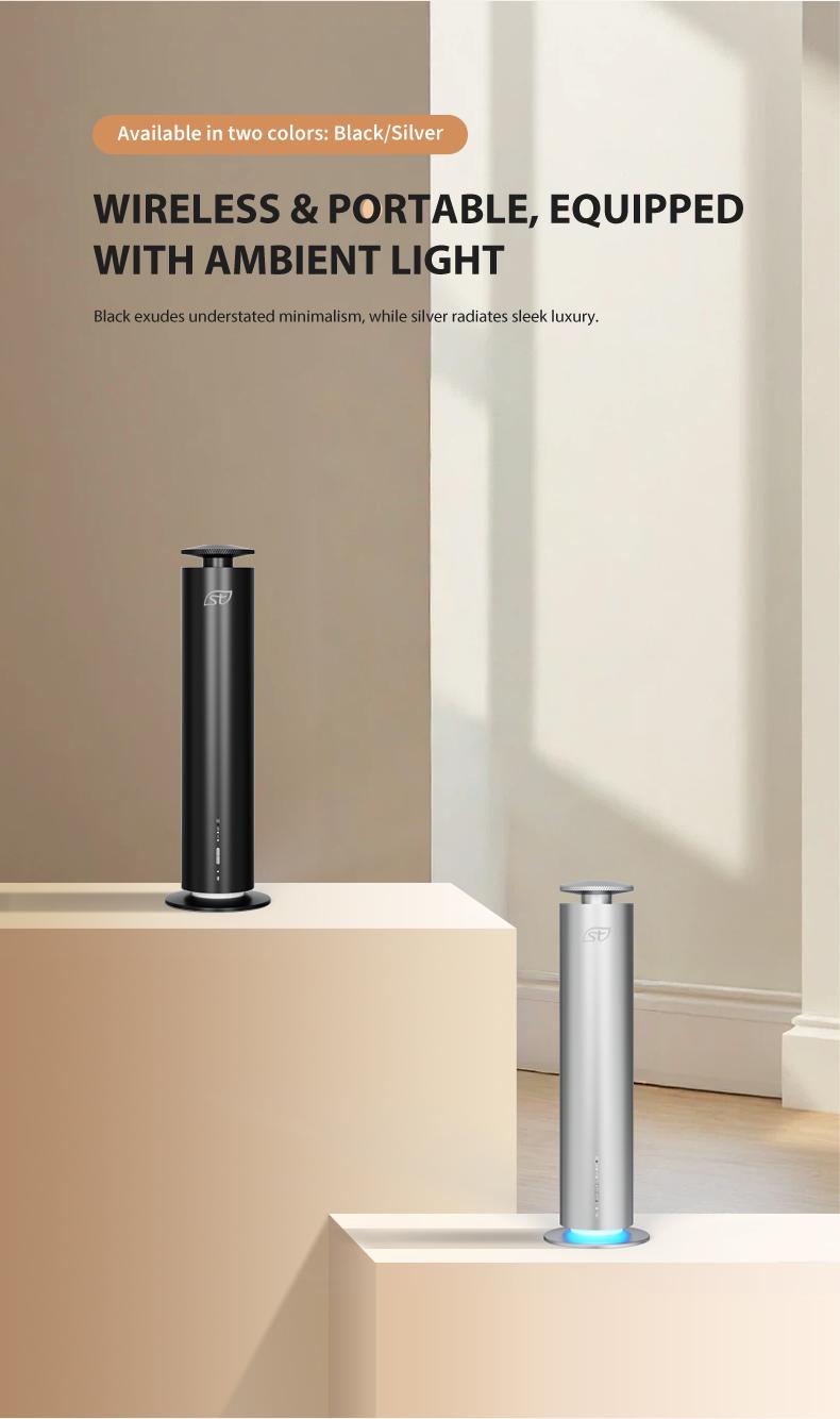 Intelligent Column Aroma Diffuser with Automatic Fragrance Sprayer for Home Bedroom Fresh Air Deodorizing Diffusing Includes 3 Essential Oil Bottles A Intelligent Column Aroma Diffuser with Automatic Fragrance Sprayer for Home Bedroom Fresh Air Deodorizing Diffusing Includes 3 Essential Oil Bottles A