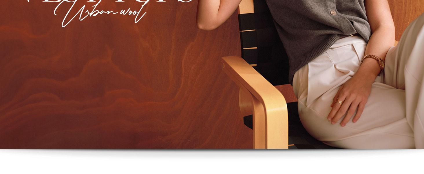 Arach&Cloz Women's Wool Blend V Neck Button Down Summer Business Casual Sweater Vests 2026