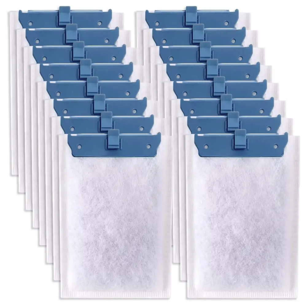 16 pcs Replacement Filter Cartridges Aaquarium Filter Cartridges Medium Replacement Filter Cartridges for Aquariums Compatible with ReptoFilte 20 gallons