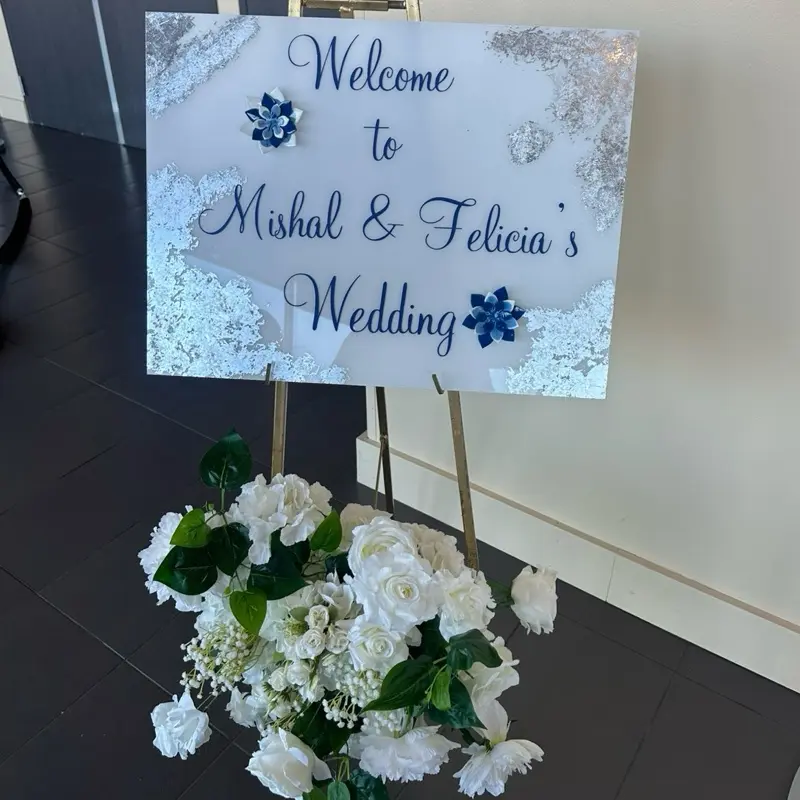 Wedding custom sign