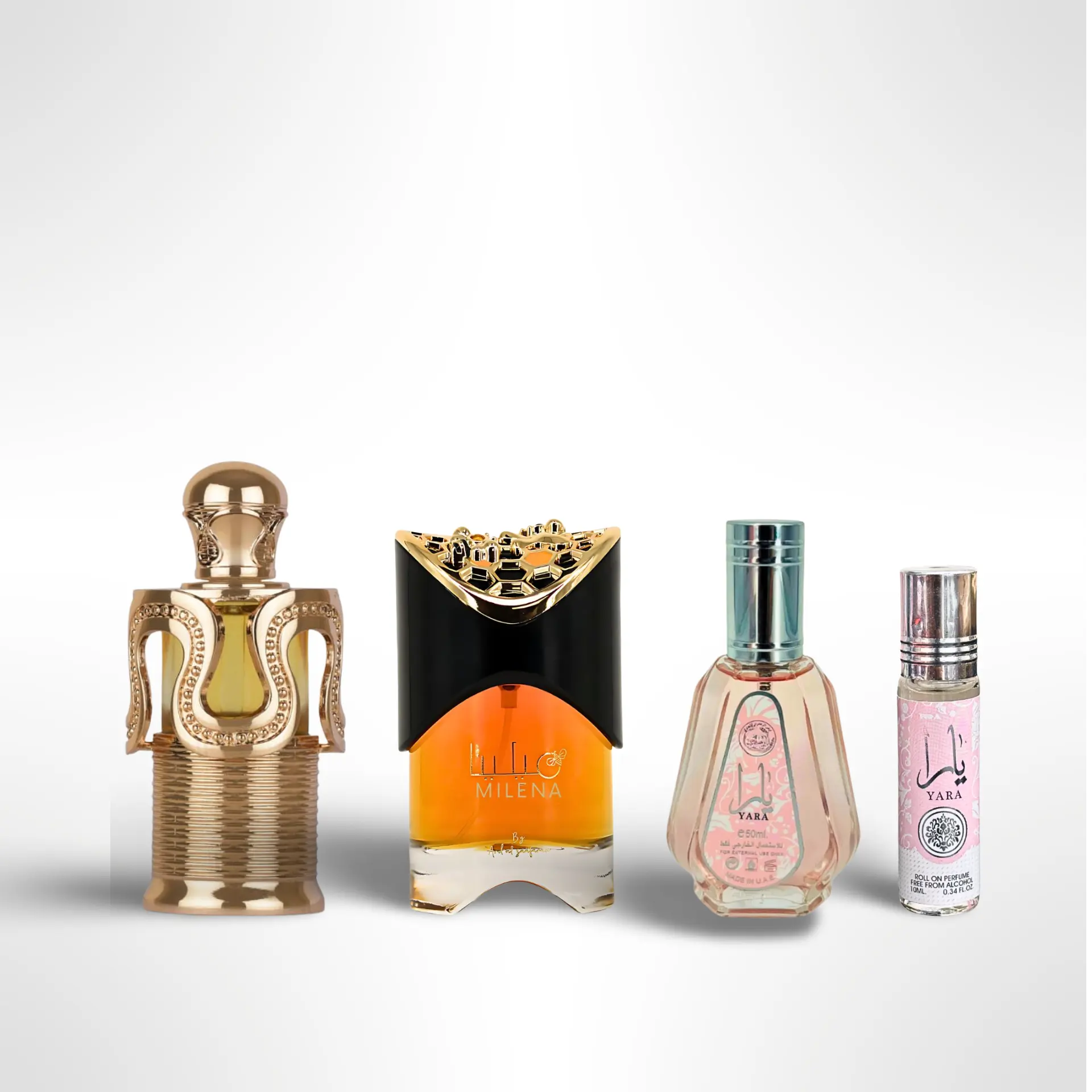 Milena + Yara 10ml Alcohol-Free Scent Oil, 50ml Yara Spray, Lattafa Perfumes Attar Maitha Limited Edition Soft Glamour Multi-Pack Fragrance Gift Bundle for Men