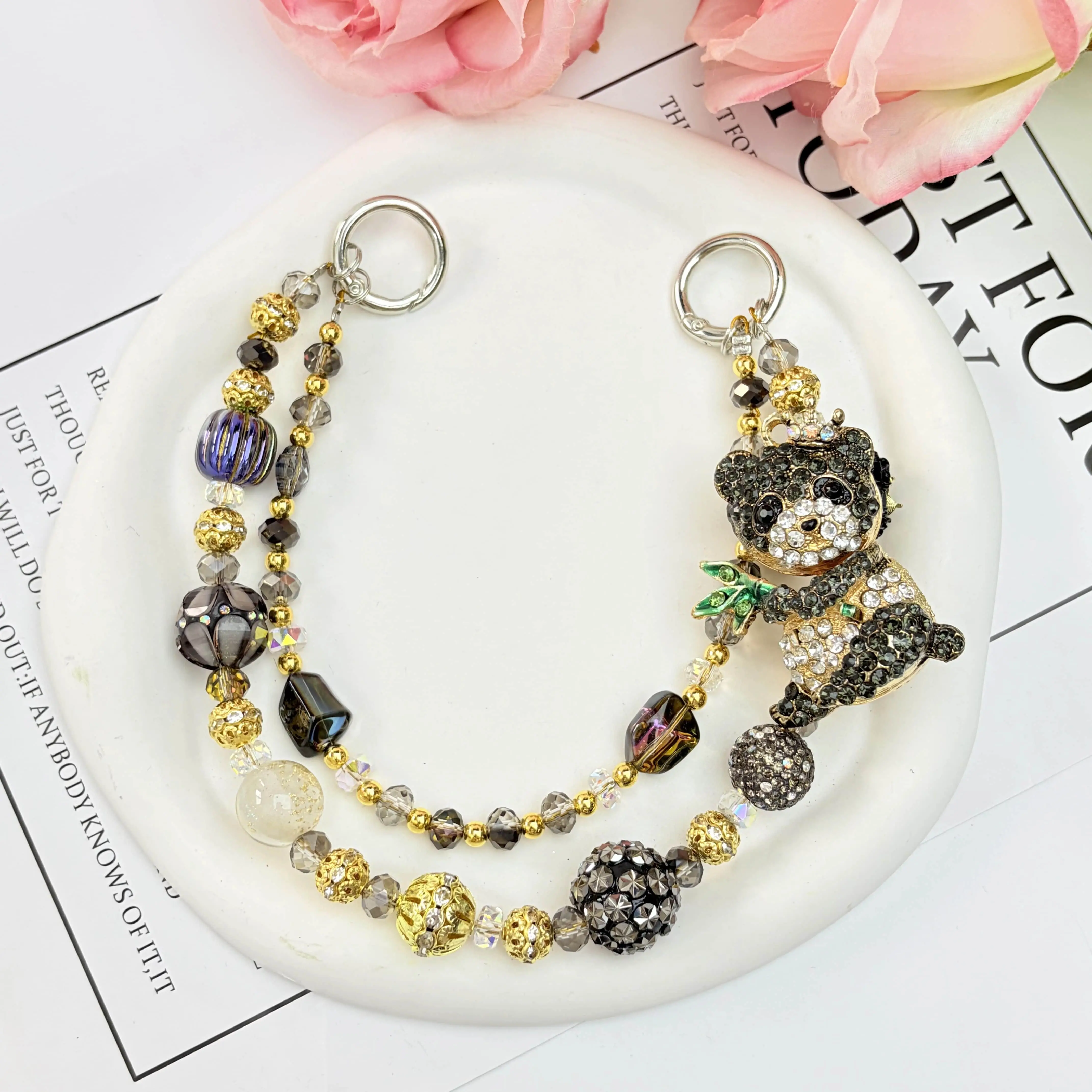 Panda Style Bag Charm,Delicate Handbag Pendant Accessory for Women, Detachable Bag Charm,Pretty Holiday Gift,Ideal Birthday Gift for Girls & Women,Summervibes