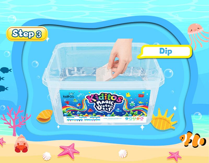 Kiditos  Magic Water Elf Toy Kit with Magic Gels, Molds - Imaginative Play, Christmas Gifts, Birthday Gifts, Party Favors, and Family-Friendly DIY STEM Projects