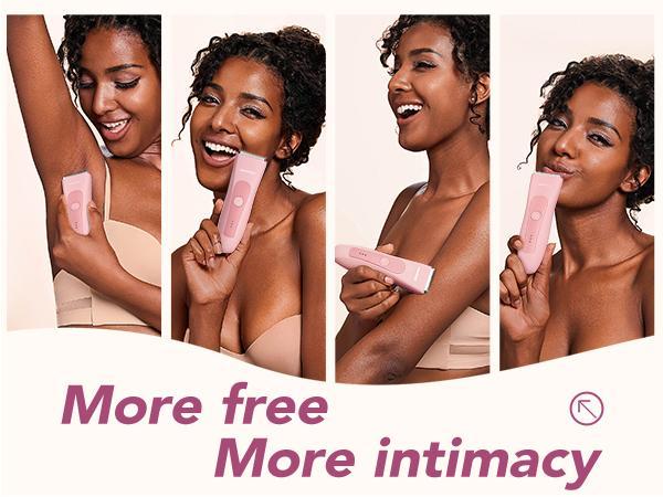 LADYSPOT Ceramic Bikini Trimmer for Women - Electric Waterproof Rechargeable Body Hair Trimmer with Detachable Head Cord, Precise Safe & Easy Portable for Arms & Legs & Body, Enojoy Outdoorfun LADYSPOT Ceramic Bikini Trimmer for Women - Electric Waterproof Rechargeable Body Hair Trimmer with Detachable Head Cord, Precise Safe & Easy Portable for Arms & Legs & Body, Enojoy Outdoorfun