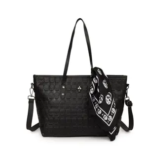 Gothic Skull Print Tote Bag - Large Capacity, Trendy Handbag for Women - Crossbody & Shoulder Bag - Perfect Gift for Fashionistas Pu Tote Satchel