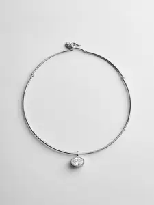 Lexi Crystal Collar Necklace - Silver Lexi Crystal Collar Necklace - Silver