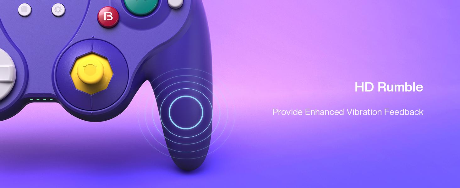 NYXI Warrior Purple Bluetooth Controller for Switch/Switch2/Phone/PC/Wii – 10H Battery, HD Rumble & Back Paddles, Perfect Gift for Gamers Console Adjustable Joystick Mechanical Micro Rechargeable Turbo Wired