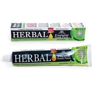 Herbal Essential Toothpaste - Teeth Whitening Toothpaste -100% Fluoride Free