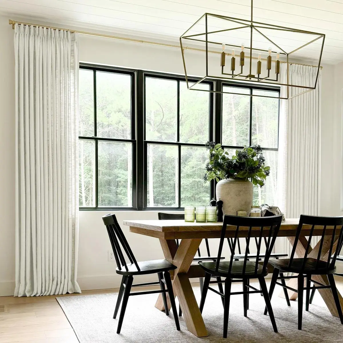 TWOPAGES Liz 1Pc Linen Pinch Pleat Ready-Made Curtains, Faux Linen Drapes with Room Darkening Lining, Eco-Friendly OEKO-TEX Certified Linen-Textured Fabric, Light Filtering, Privacy Window Panels for Living Room & Bedroom, Back to School＆Deals For You