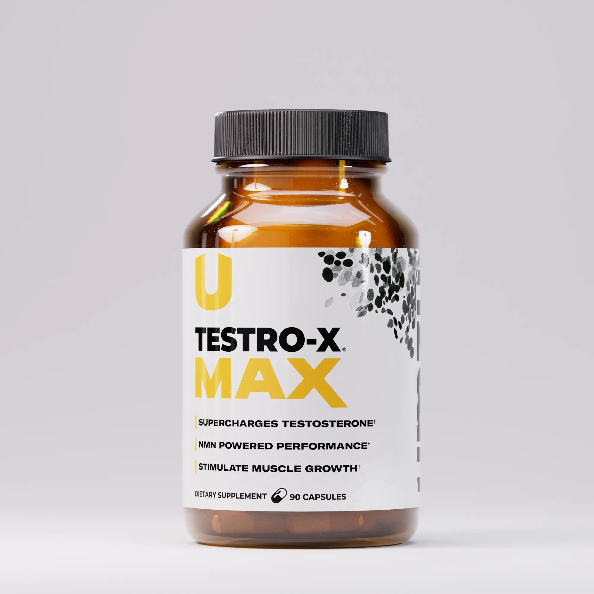 UMZU Testro-X Max Natural Edible Capsule Fitness Supplement - Advanced Male Healthcare Support with KSM-66 Ashwagandha, Tongkat Ali Longjack Root, NMN, Zinc & More, Testosterone, Energy Boost, 90 Count