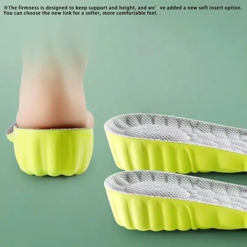 Height Increasing Insoles, Unisex Super Soft Full Length Lifts for Sports Shoes, Athletic Height Enhancing Accessory with 1.5-3.5cm Boost for All-Day Comfort, Full Length Lift, Insole Pads, Height Boosters