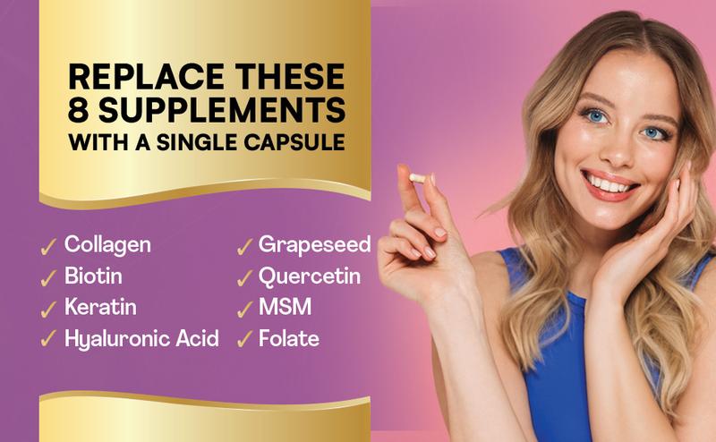 PARROX Collagen Supplement - Type I, II, III, V and X - with Biotin, Keratin, Hyaluronic Acid & 13+ Extra Strength Ingredients - 90 Capsules - MADE IN USA PARROX Collagen Supplement - Type I, II, III, V and X - with Biotin, Keratin, Hyaluronic Acid & 13+ Extra Strength Ingredients - 90 Capsules - MADE IN USA