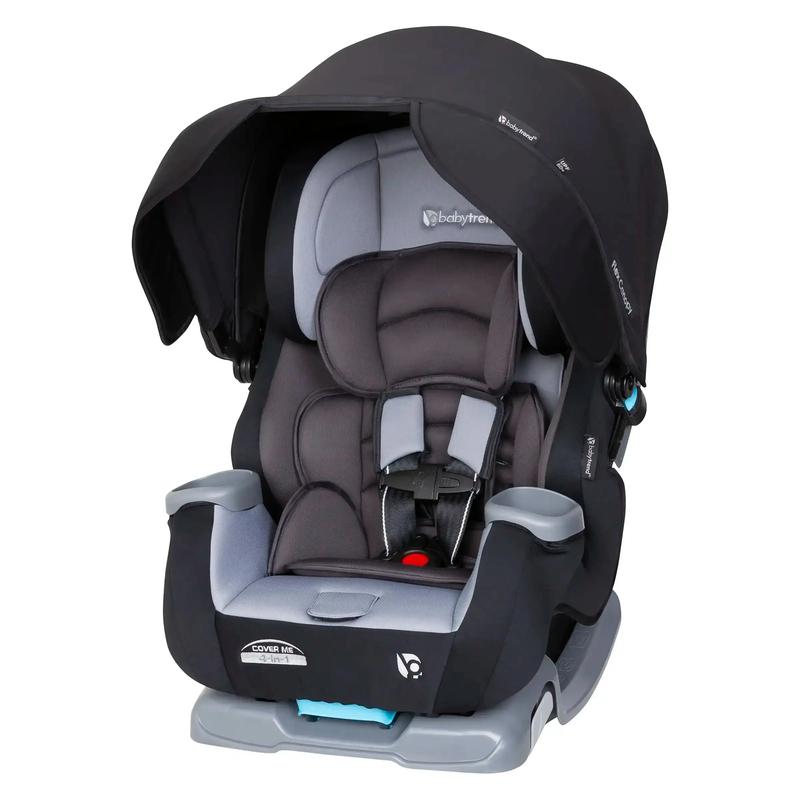 Baby Trend® Cover Me™ 4-in-1 Premium Adjustable Convertible Infant Car Seat w/ Integrated Canopy & Side Impact Protection