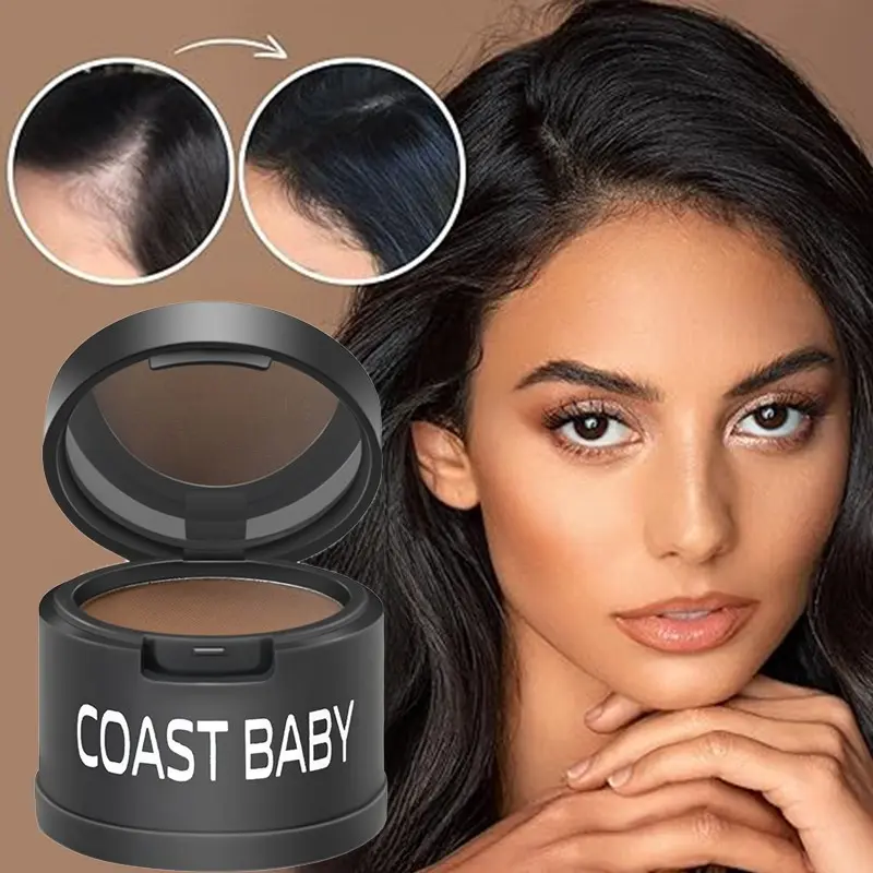 Hairline Powder, Waterproof Sweatproof, All-Day Wear, Water & Rub Resistant Non-Transfer, One-Step Hairline Definition, Non-Transfer Non-Caking, Ideal for Office Elegant Hairstyle