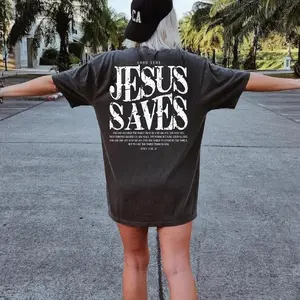 Jesus Saves Comfort Colors Shirt, Christian Gift