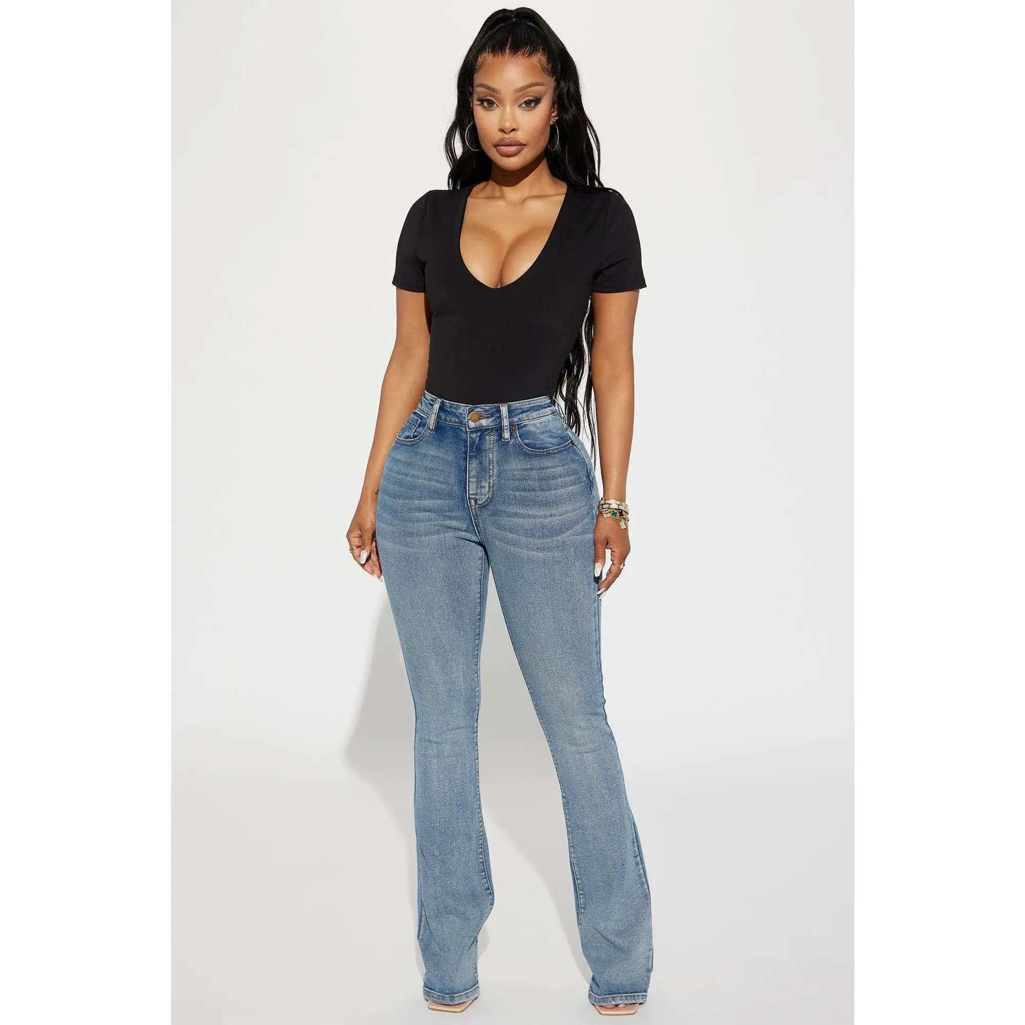 Gemma Sculpting Stretch Bootcut Jeans - Vintage Wash