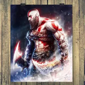 Limited Edition God of War Kratos Poster - Gaming Fine Art Print