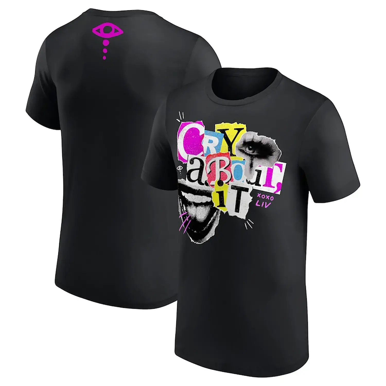 Liv Morgan Cry About It T-Shirt - Black - Mens Professional Wrestler Tee For Man And Woman Unisex T-Shirt, Hoodie, Sweatshirt Menswear Cotton Soft,  Fashion Cotton, Full Colors, Full Sizes, For Men, For Women