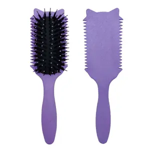 Transform Your Hair Routine with Our Chic Cat-Ear Comb: Flexible Bristles for Smooth, Frizz-Free Curls - Perfect Gift for Hair Lovers Vented Brush Defining