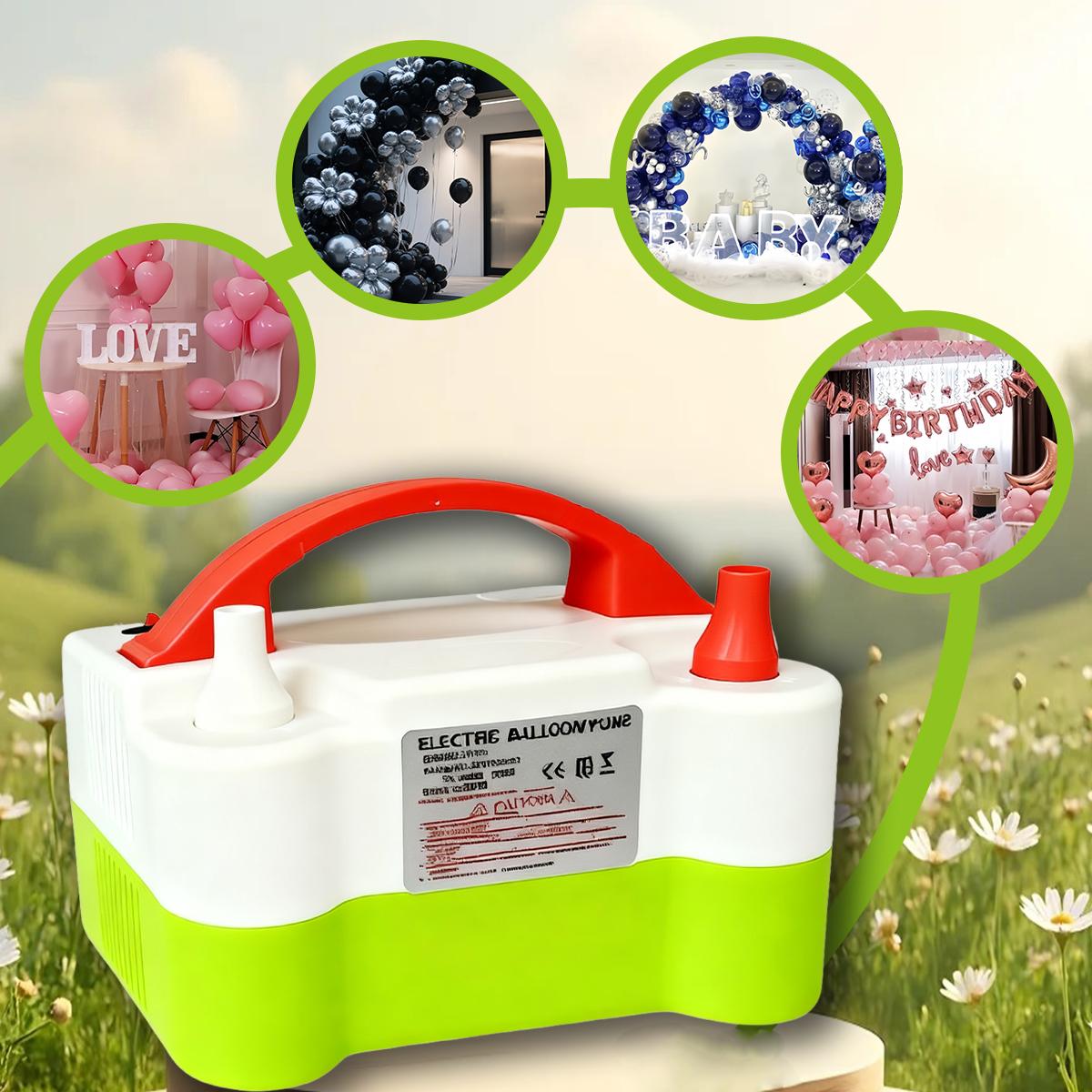 high-power electric balloon pump balloon blower inflatable pump double hole automatic inflator inflatable ball machine wedding room balloon blowing weapon