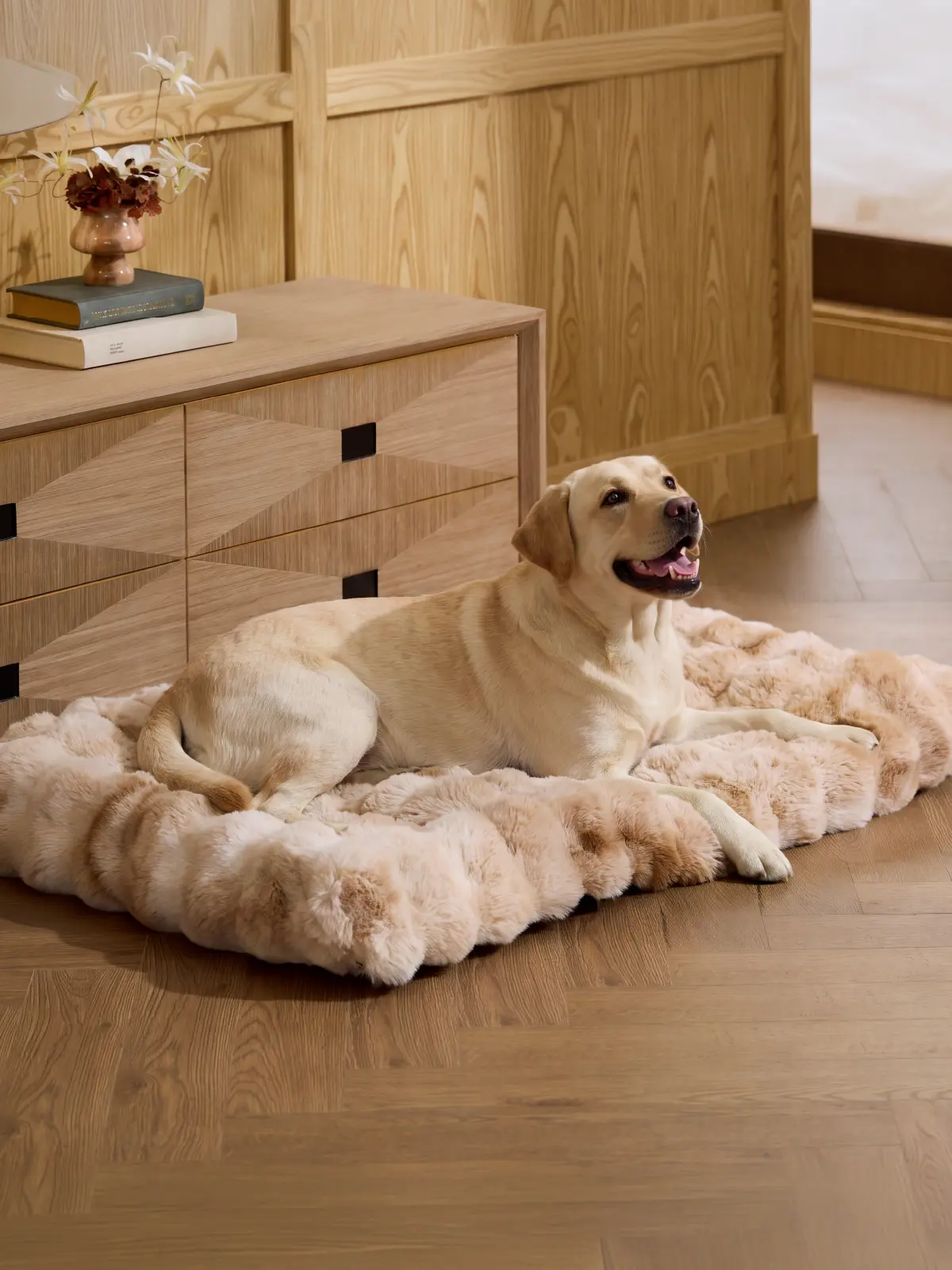Lesure Fluffy Bubble Pet Bed -Ultra Thick Plush Dog Bed, Soft Cozy Calming Pet Bed,Comfortable Puppy & Kitten Bed for Indoor Use