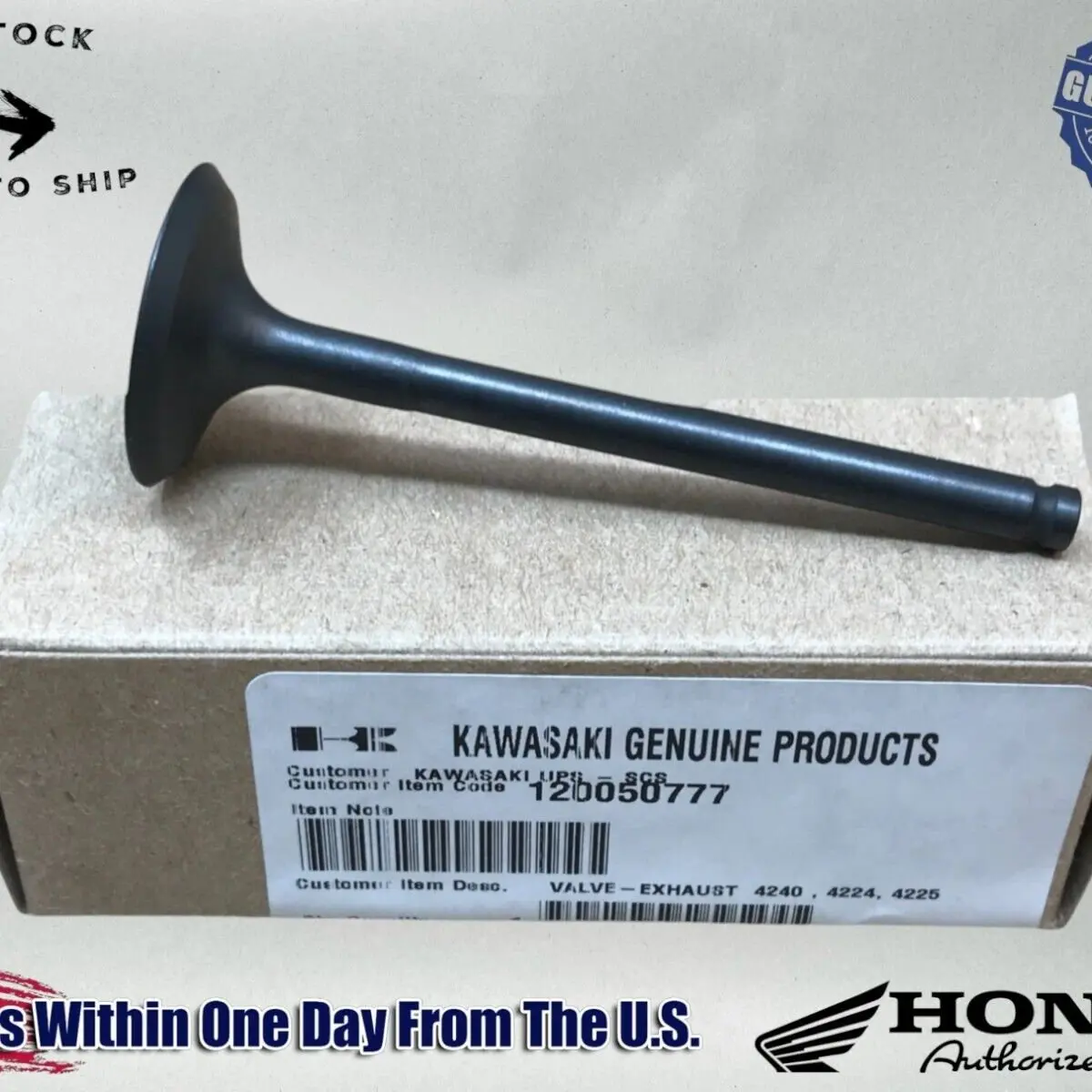 Kawasaki Genuine OEM Authentic Intake & Exhaust Valve Set 12005-0777