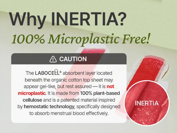[INERTIA] 100% Organic Cotton Cover-to-Core The Prism Pads Selection - LABOCELL CORE Plant-Based High Absorbency Premium Feminine Hygiene Pads, Ultra-Thin & Snug Fit, Biodegradable Absorbent, Clinically Tested, MADE IN KOREA, By Female Scientists