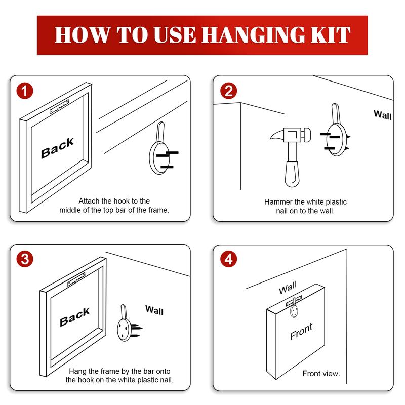 WiHoo Santa Claus Framed Vintage Christmas Canvas Wall Art Print, Rustic Winter Painting Christmas Pictures Wall Decor Christmas Gifts for Home Living Room Bedroom Decor Made in USA