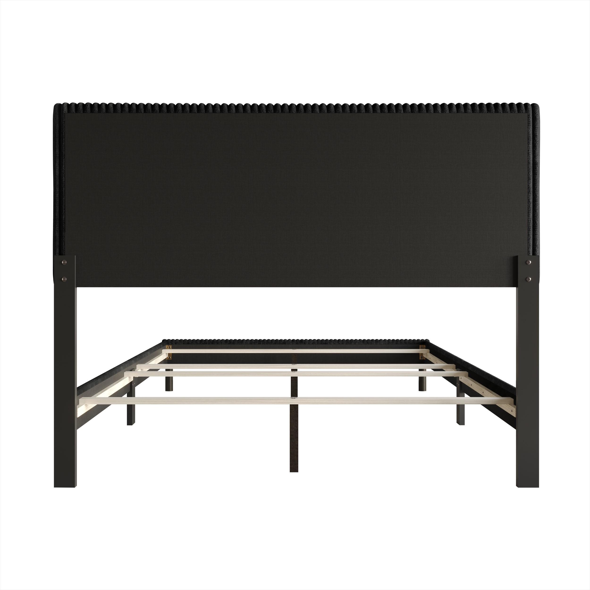 Favorer Osceola Upholstered Panel Bed, Box Spring Require, Comfortable and Stylish Design - Available in Multiple Sizes