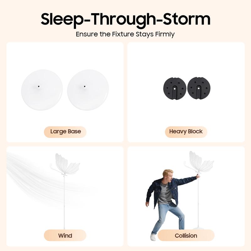 Two Pack 48W LED Butterfly Wedding Path Lights Indoor Floor Decor valentine gifts