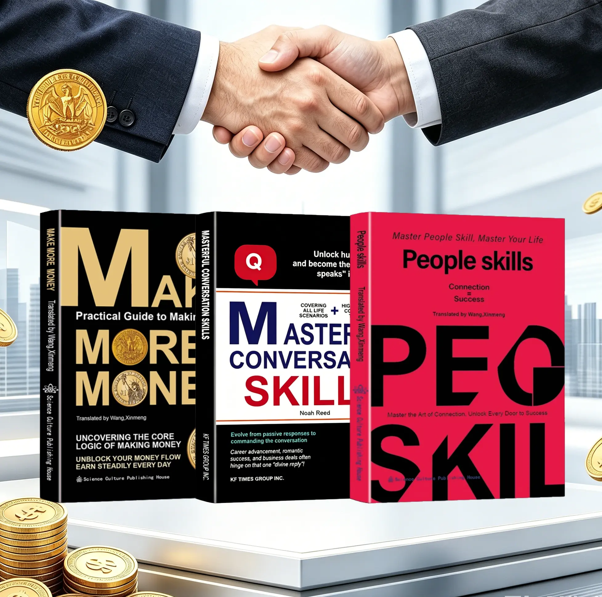 [Cool Books] Self-Help Book by Noah Reed - Money Making Guide for Making More Money, Wealth Building, Career Advancement, People Skills, Masterful Conversation Skills, Influence, Persuasion, Couples Therapy Workbook, Mindset Power, Financial Mastery, Soci