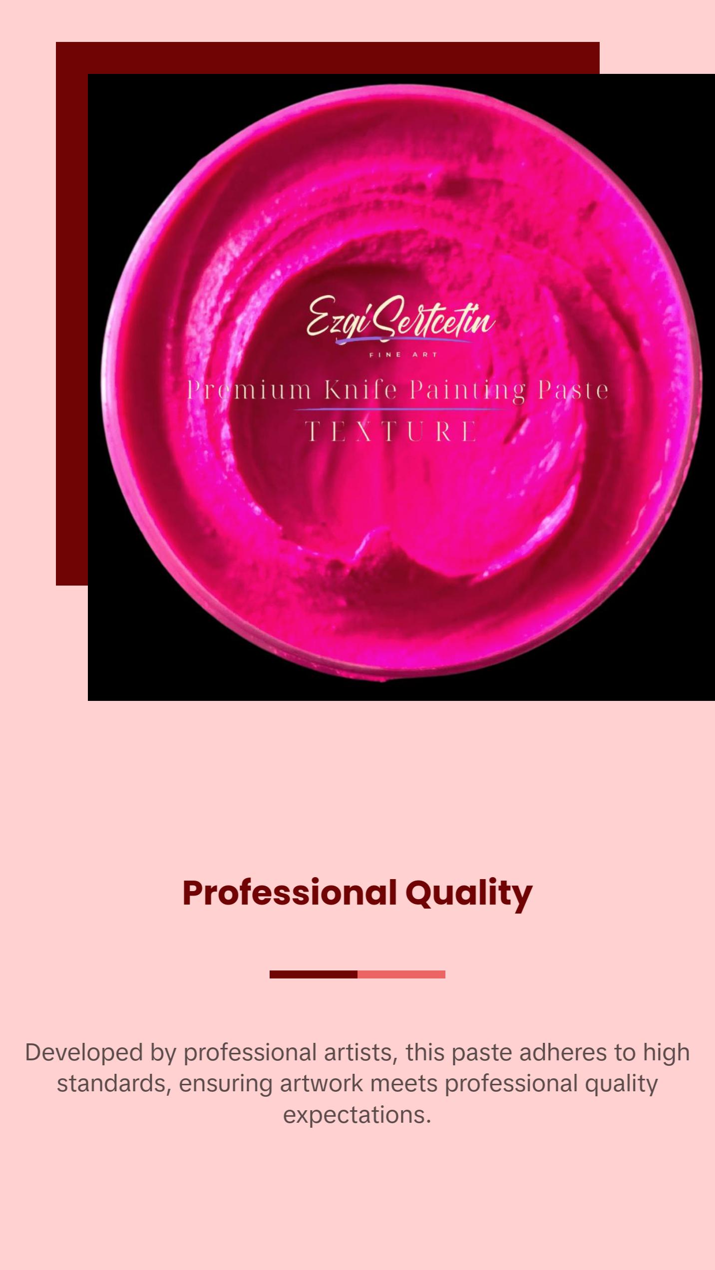 Premium Palette Knife Painting Paste|Texture Paste|Authentic Bright Colors|Ready to Use|Easy to Apply| 6oz