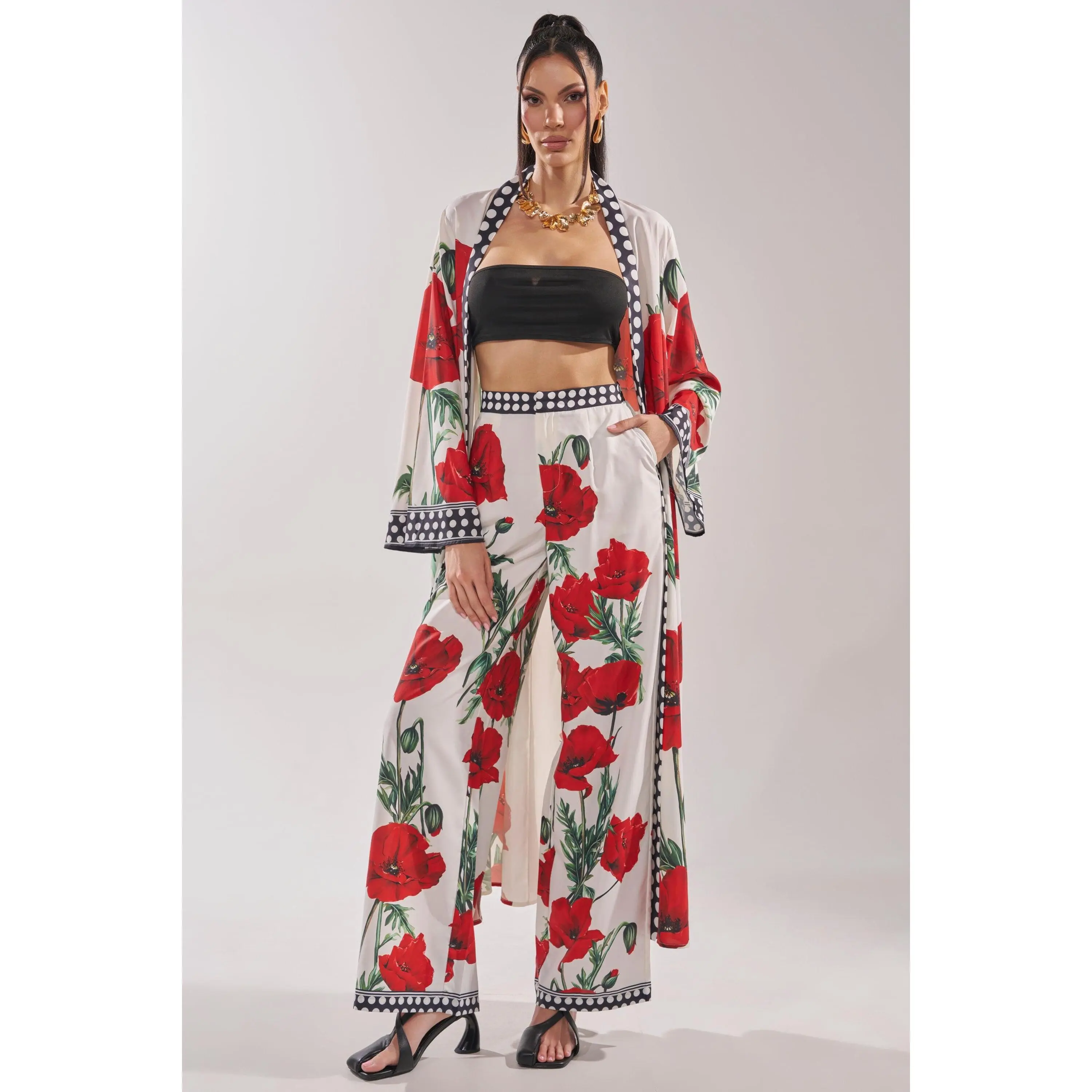 BELLADONNA PRINT PALAZZO PANTS IN WHITE MULTI