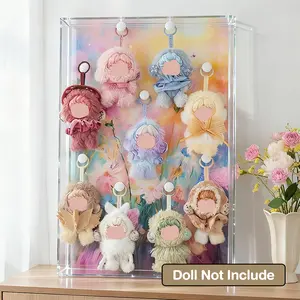 Acrylic Doll Figures Display Frame for SP L’impressionnisme Series, 3D Oil Painting Blind Box Display Stand, Wall-Mounted Doll Storage Case Perfect for Collectibles & Home Decor, Versatile Wall Art & Desktop Organiser (Doll Not Included)