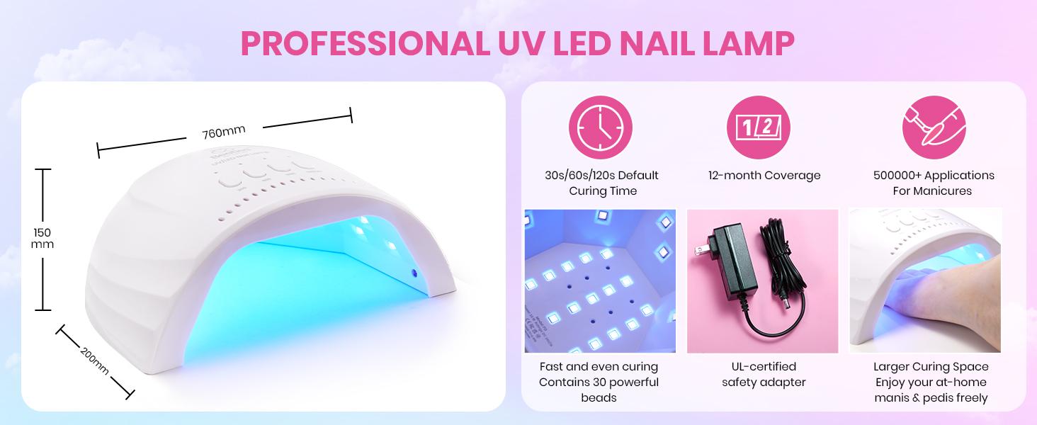 Beetles Gel Nail Polish Starter Kit-One Color One Bottle【UV Light&Top Base Gel&Decorations&Manicure Tools】DIY Nails Art Gift for girl Gift for woman gel x nails salon nails at home Cutics Fall Nail Thanksgiving Gift Black Friday Winter Nail Christmas Gift