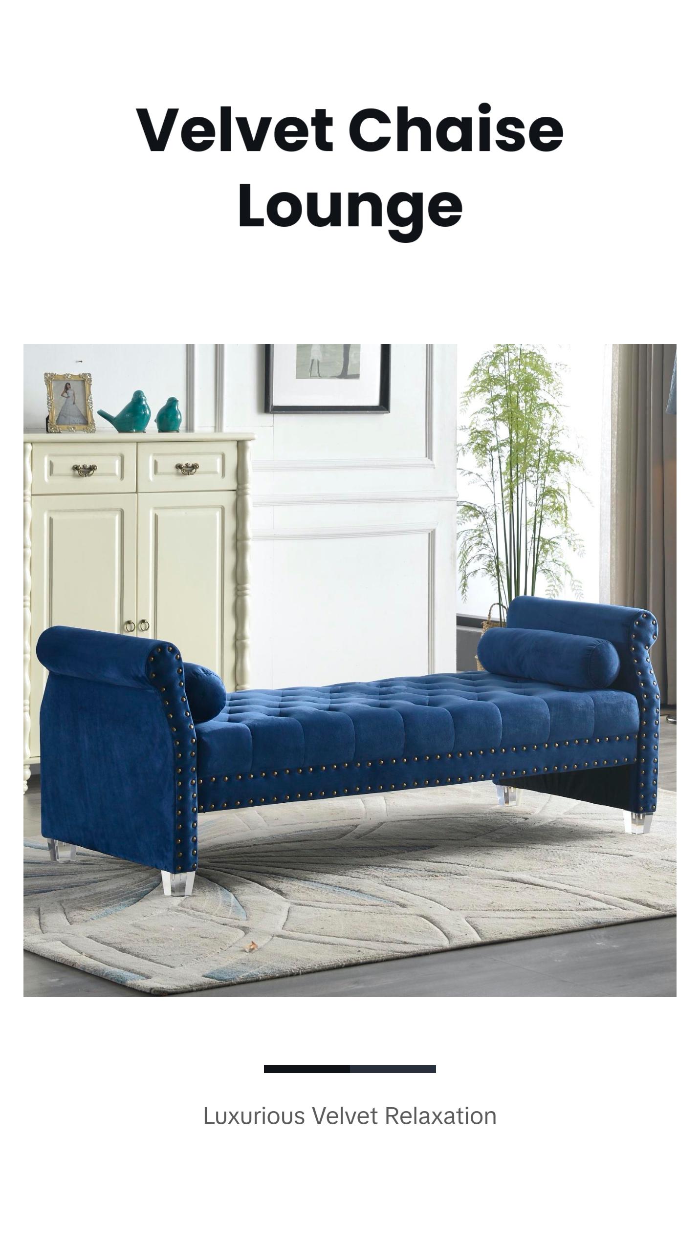 Premium 70in Velvet Tufted Upholstered Bed Bench, Rolled Arm Deep Seat Chaise Lounge with Nail Head Trim, End of Bed Long Ottoman Couch for Window and Bedroom