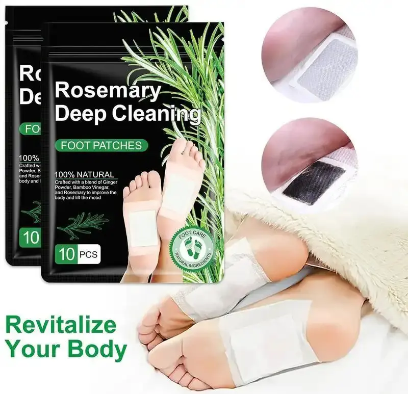 40PCS Deep Cleani Foot Patches,Natural Herbal Ginger Bamboo Detox Pads for Stress Relief & Better Sleep - Premium Quality for Metabolism Boost & Relaxation - Easy Application - Travel Friendly healthy alternative