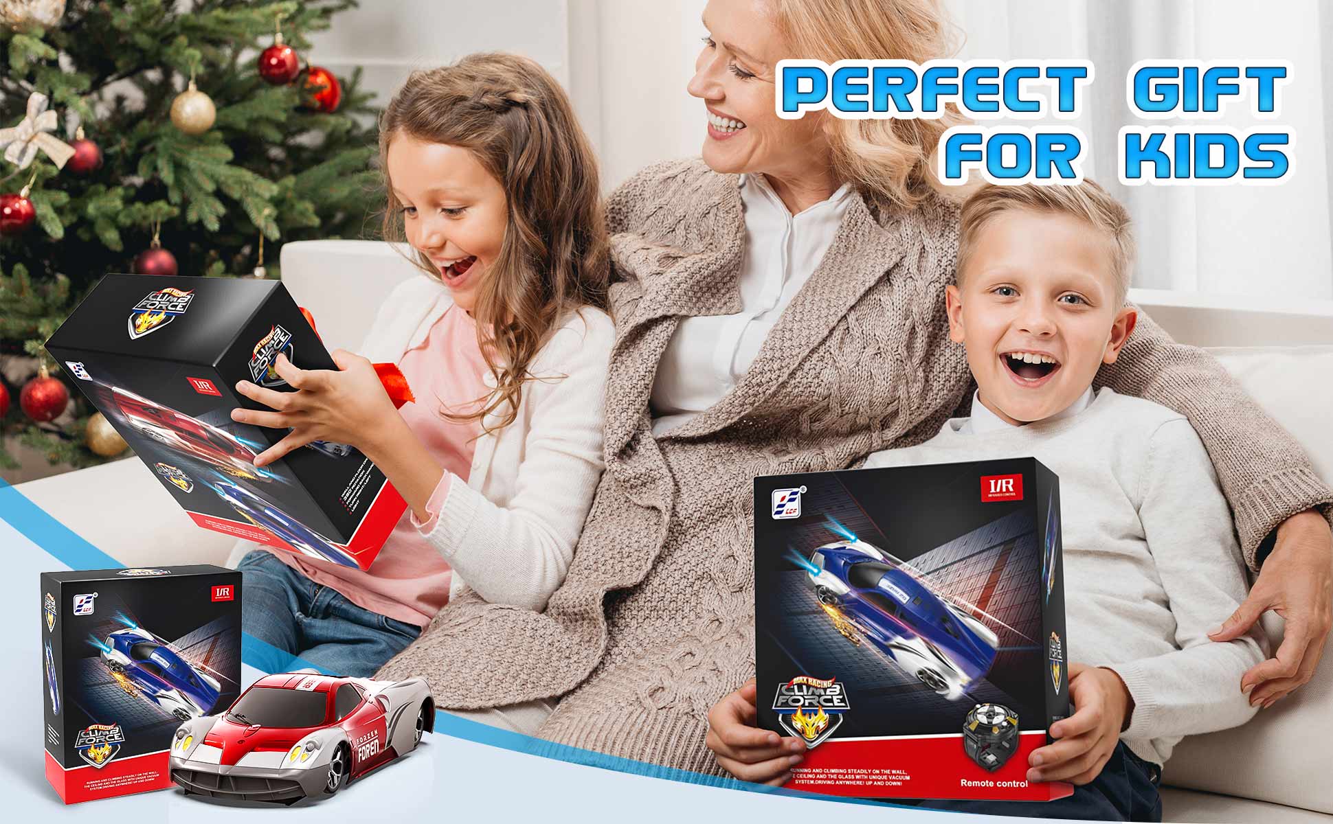 Remote Control Car, RC Cars with LED  Light, Wall Climbing Car, Electric Remote Toys for Kids, VehicleToy for Boys Girls Birthday Gift