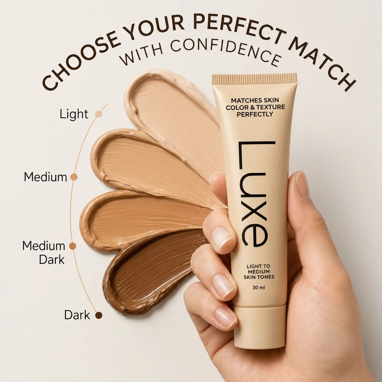 Color-Changing Concealer Foundation for an Even Skin Tone, Lightweight Buildable Coverage with a Natural Radiant Finish - Long Lasting Cosmetic Makeup Products for Adults, 30 ml, All Day Coverage, Long Wear Foundation, Smoothing, Flawless Base