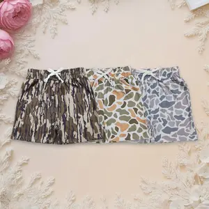Casual Kids Clothing Sibling Baby Boy Southern Camo Pockets Shorts Bottom Youth Clothes