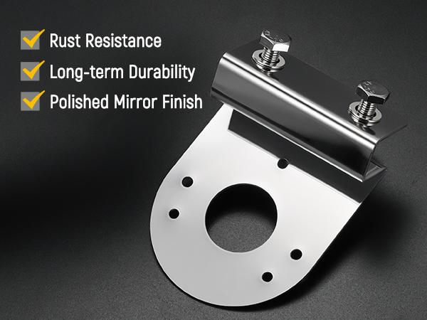 PARTsam 2Pcs Watermelon Light Under Glow Frame Brackets 45 Degree Angled Clamp-On Mount No Drilling Required Stainless Steel Universal for Semi-Trucks Trucks Pickup PARTsam 2Pcs Watermelon Light Under Glow Frame Brackets 45 Degree Angled Clamp-On Mount No Drilling Required Stainless Steel Universal for Semi-Trucks Trucks Pickup