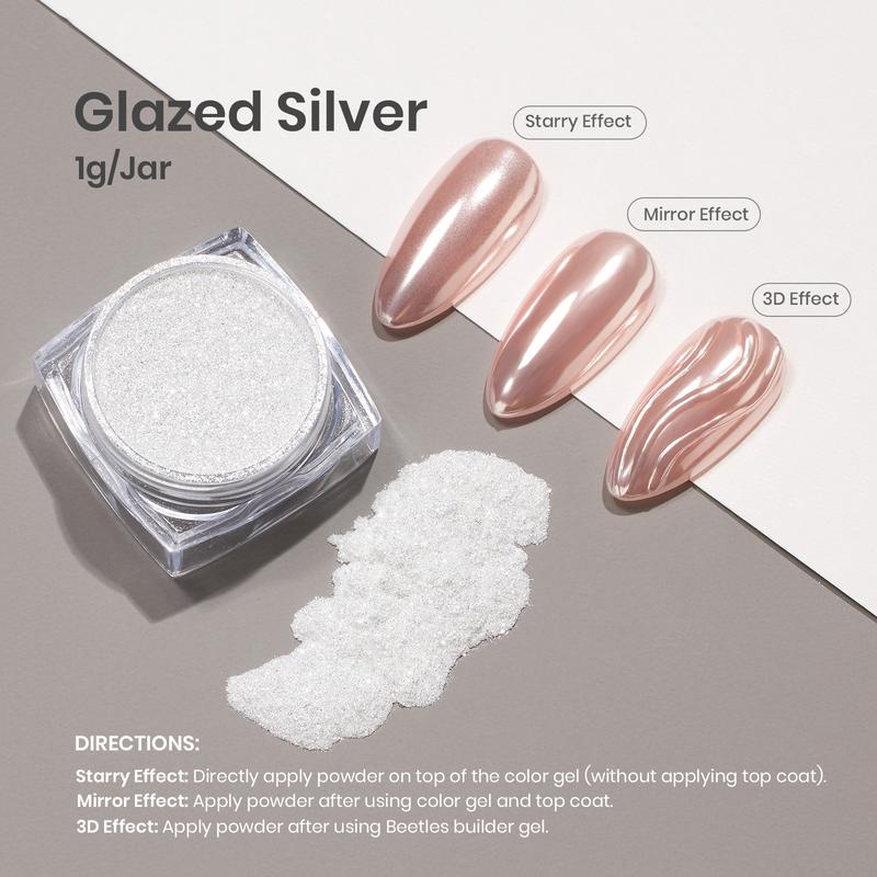 【LIVE ONLY】Beetles Nail Art Decorations Kit, Mirror Powder, Rhinestones, Stickers & Feature Top Coats for Press On Nails and DIY Nail Design