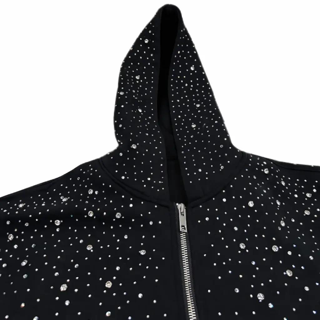 Synth official Rhinestone hoodie zipup