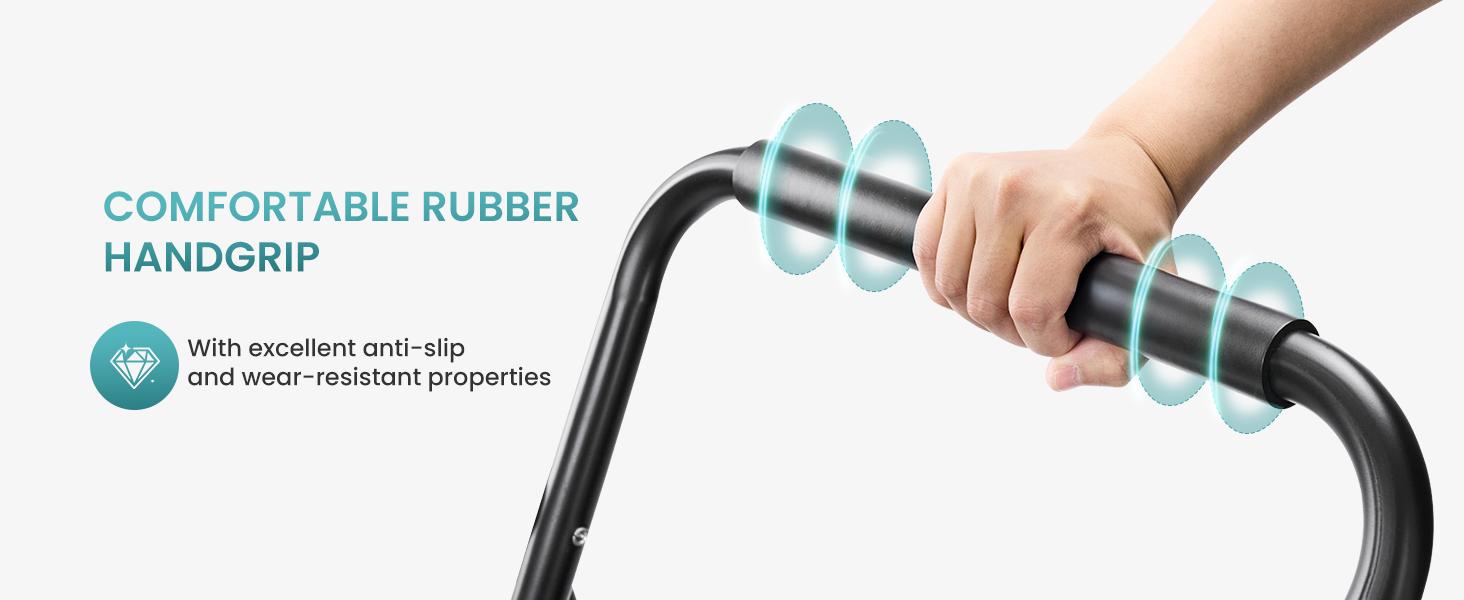 【Deal】Sweet Furniture S - Step Ladder, Foldable Stool with Wide Pedal, Cushioned Handle, 800lbs Capacity for Home Kitchen and Outdoor, Black