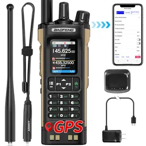 BAOFENG Radio UV 32 Handheld Ham Radio 10W Rechargeable Walkie Talkies with GPS NOAA Weather Radio ,APP Programming Copy Frequency